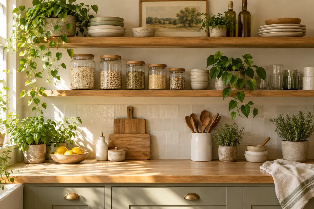An organized kitchen